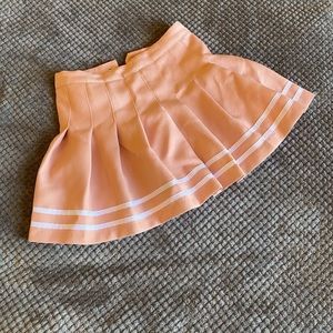 Divided Pink Pleated Cheerleader Skirt